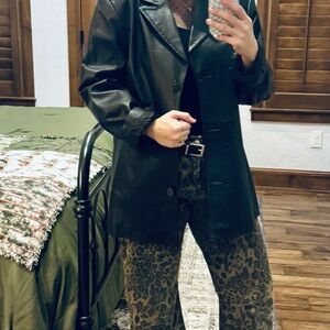 Worthington Black Leather Jacket